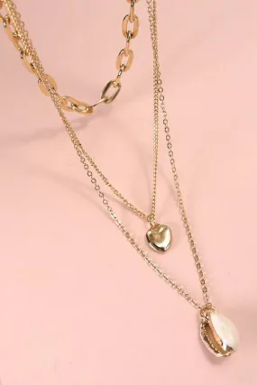Jade Layer Heart Necklace
