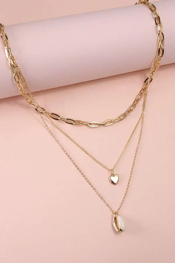 Jade Layer Heart Necklace