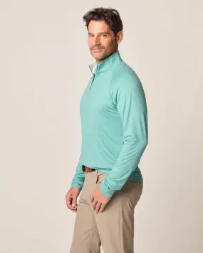 Johnnie-O Freeborne Performance 1/4 Zip Pullover Sweater - Green Grass