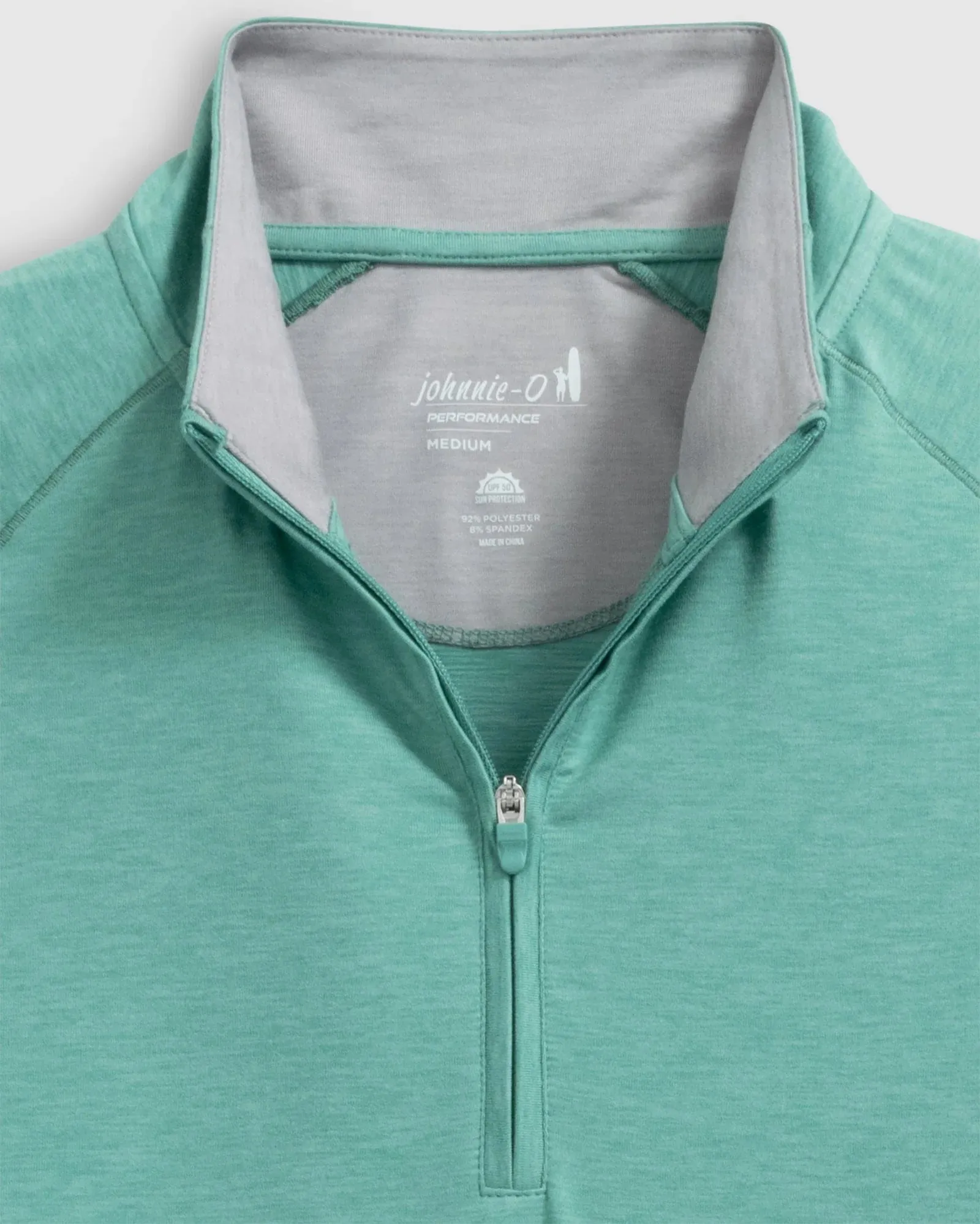 Johnnie-O Freeborne Performance 1/4 Zip Pullover Sweater - Green Grass