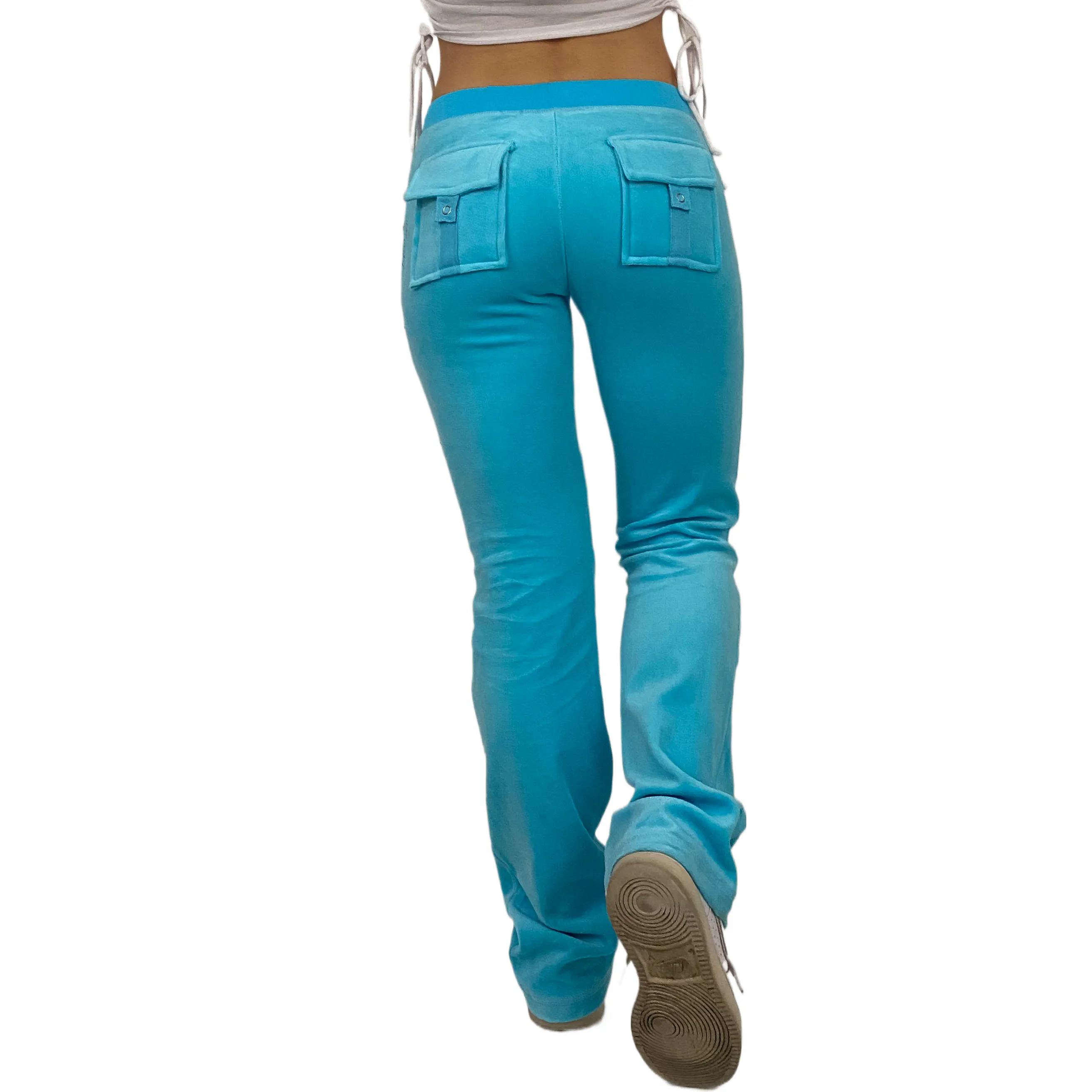Juicy Velour Rhinestone Track Pants (S)