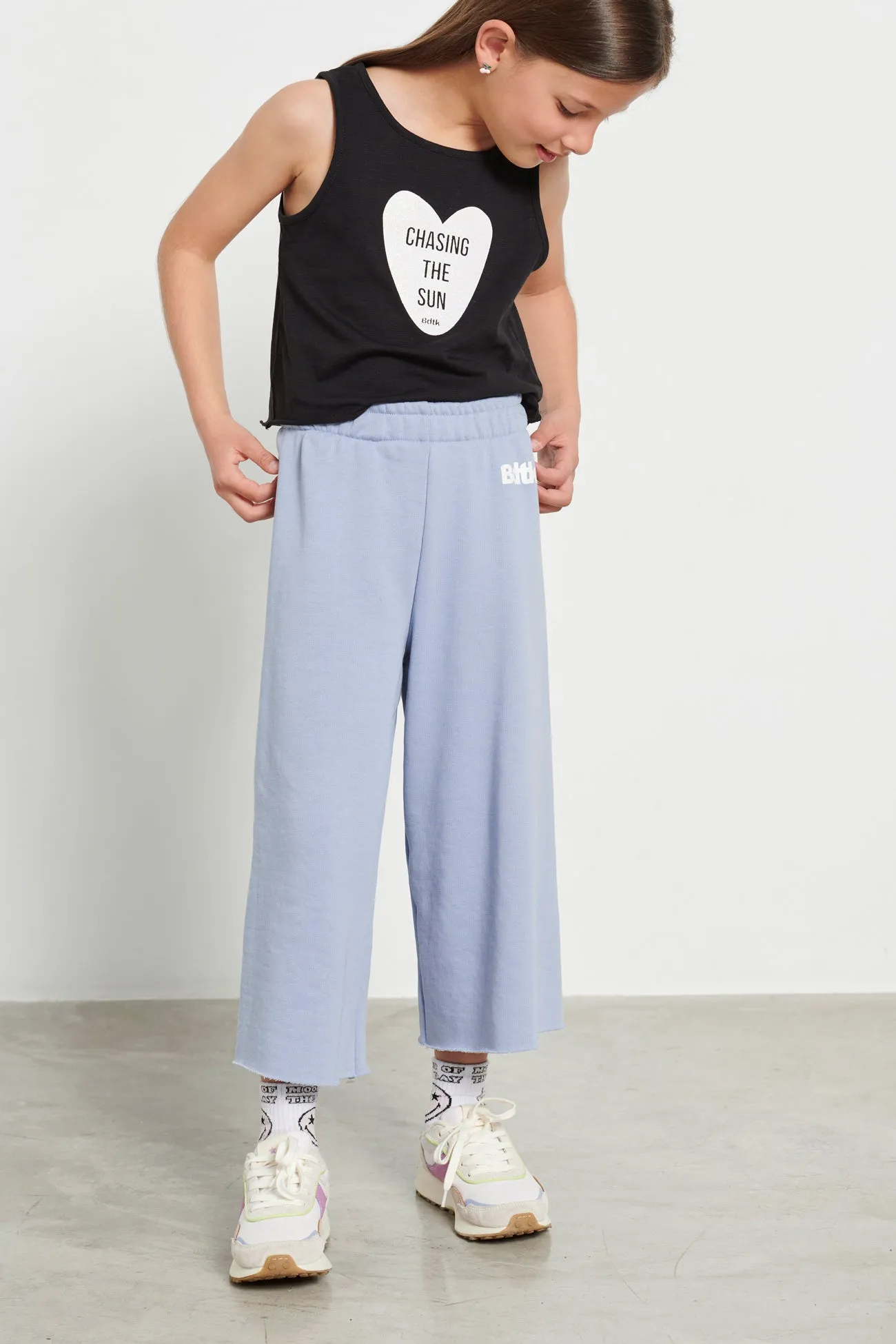 Kids’ BDTK high-waisted 7/8 sweatpants for girls
