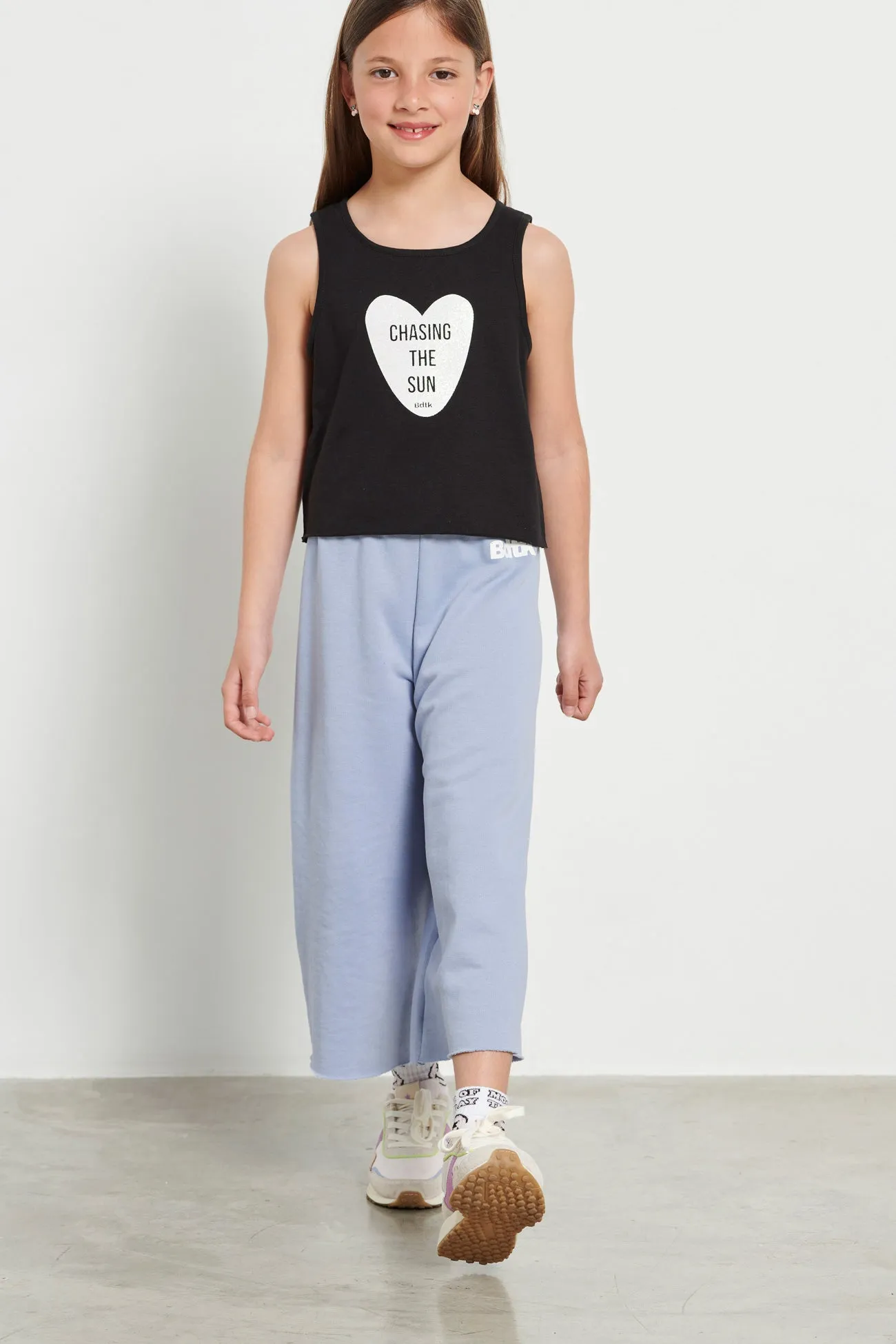 Kids’ BDTK high-waisted 7/8 sweatpants for girls