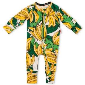 Kip & Co Bananarama Organic LS Zip Romper