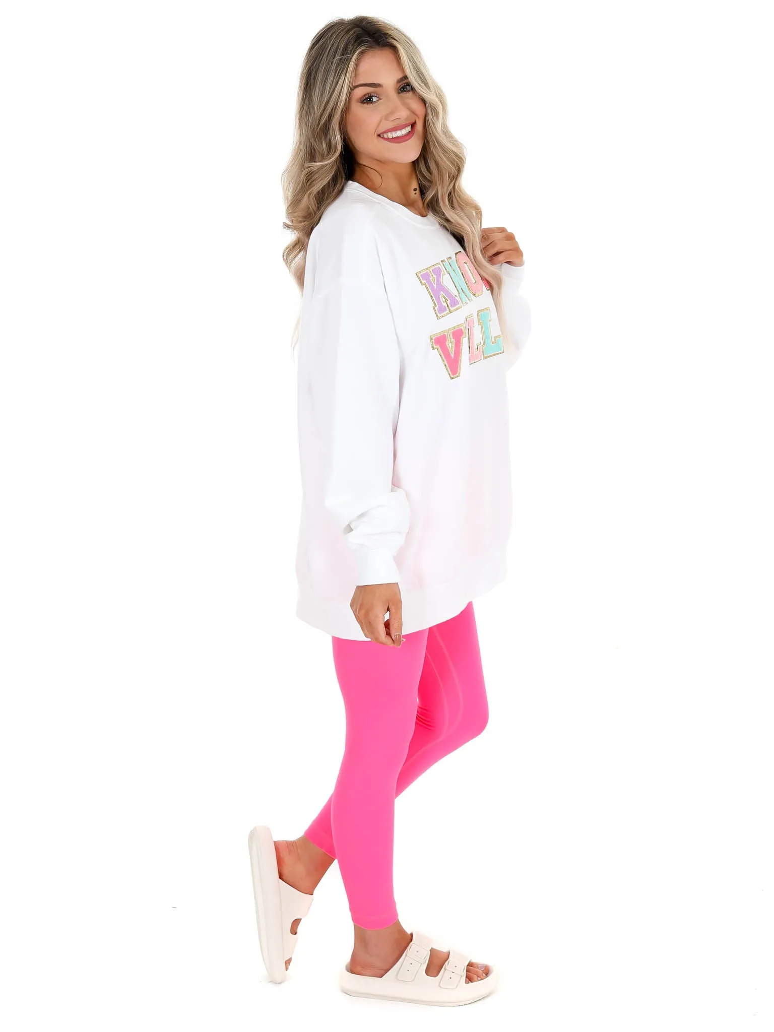 Knoxville Multi Chenille Letter Pullover