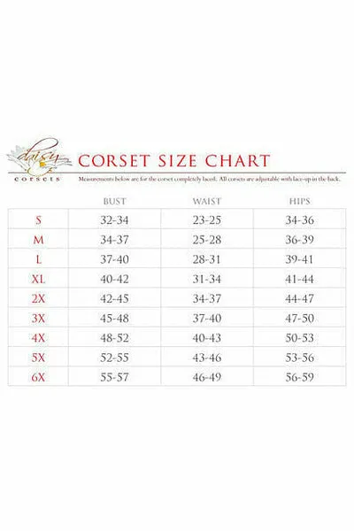 Lavish 2 Piece Rainbow Glitter Bustier and Skirt Set by Daisy Corsets in Size S, M, L, XL, 2X, 3X, 4X, 5X, or 6X