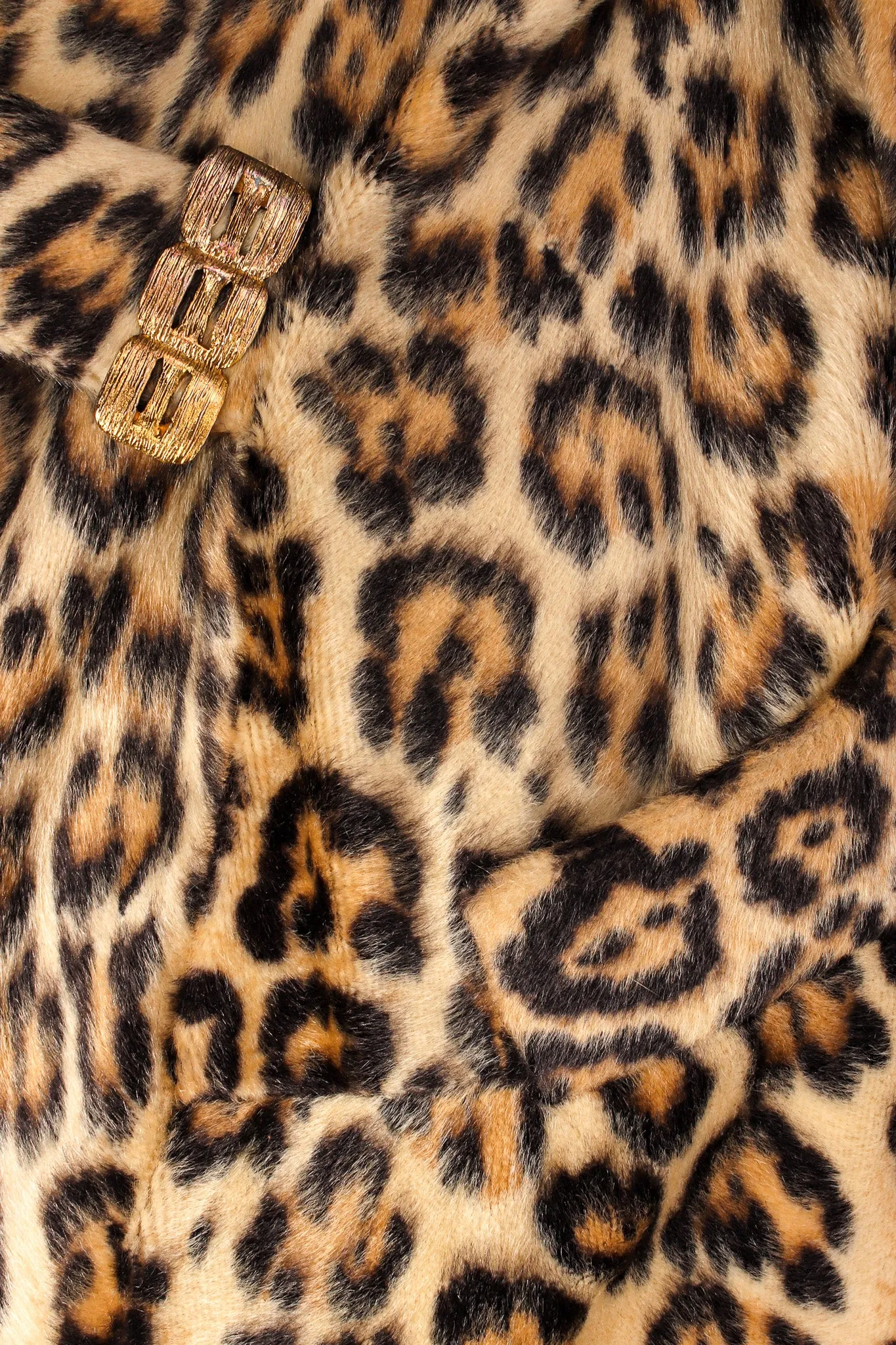 Leopard Print Fur Coat