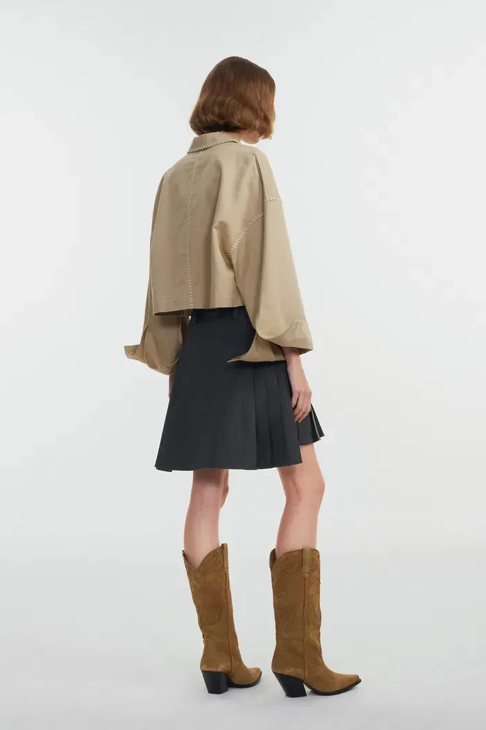 Louise Handcrafted Jacket in Cotton Blend