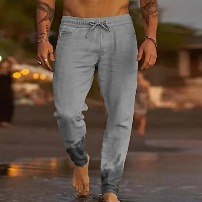 Men's Beach Pants | Casual Drawstring Loose Fit