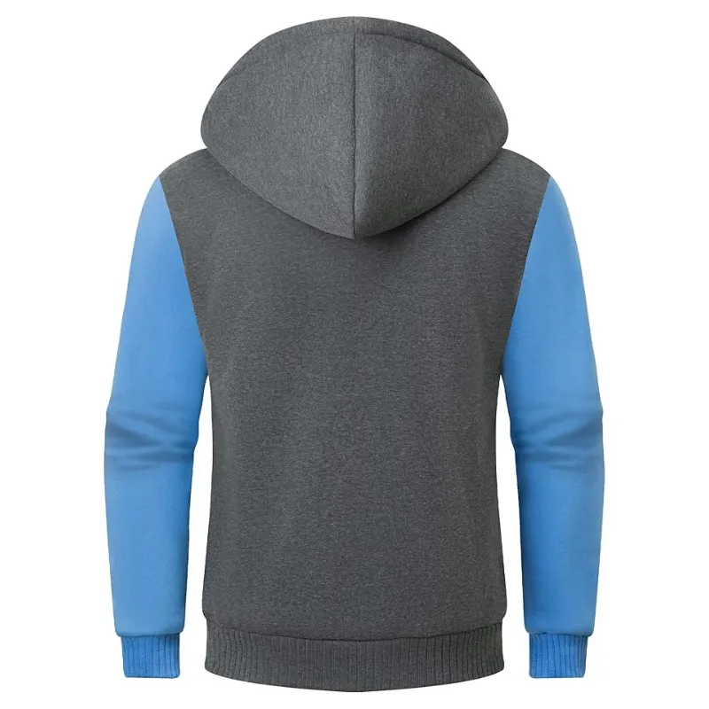 Men's Fleece Zipper Hoodie – Sherpa Lined Winter Jacket