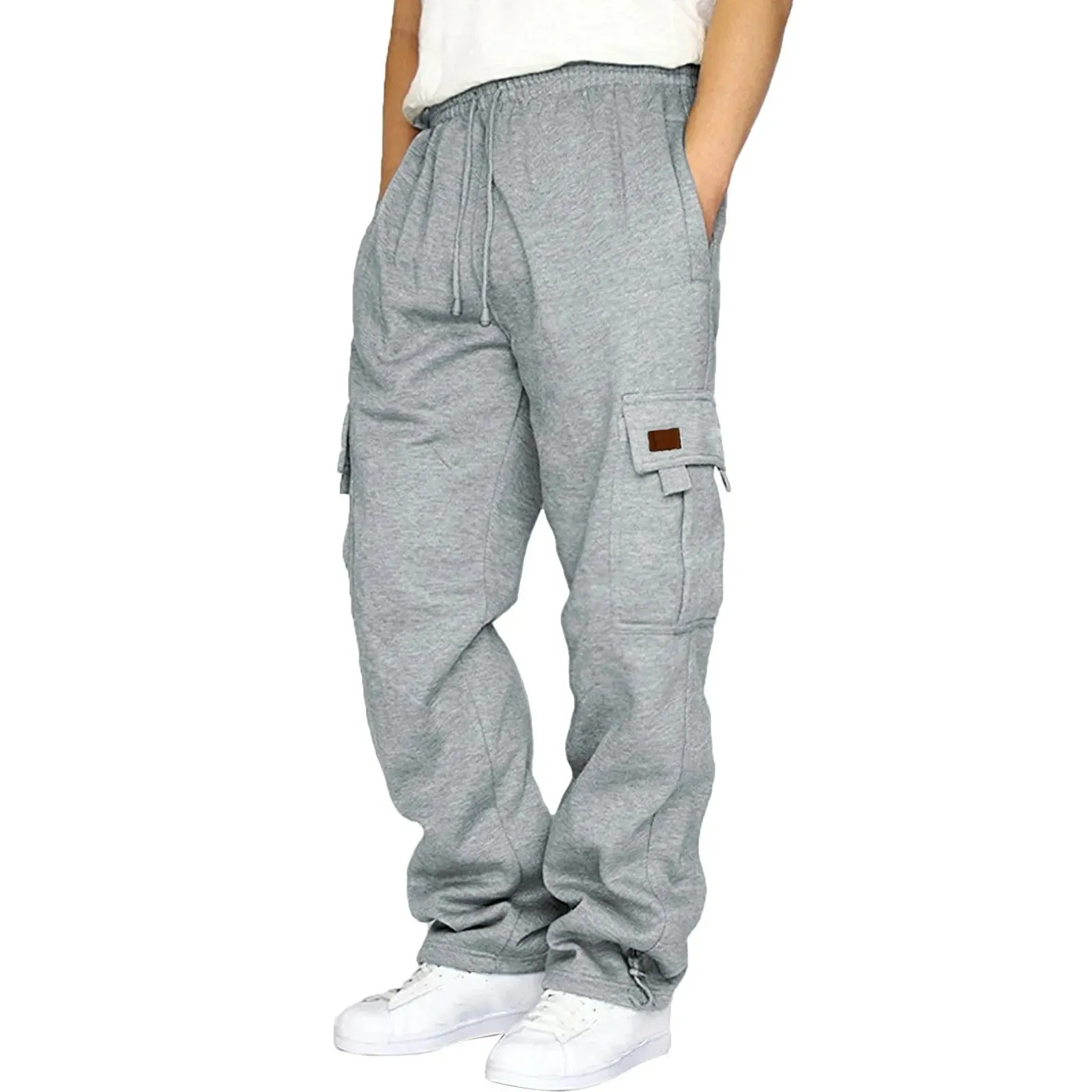 Men's Multi-Pocket Fleece Sweatpants