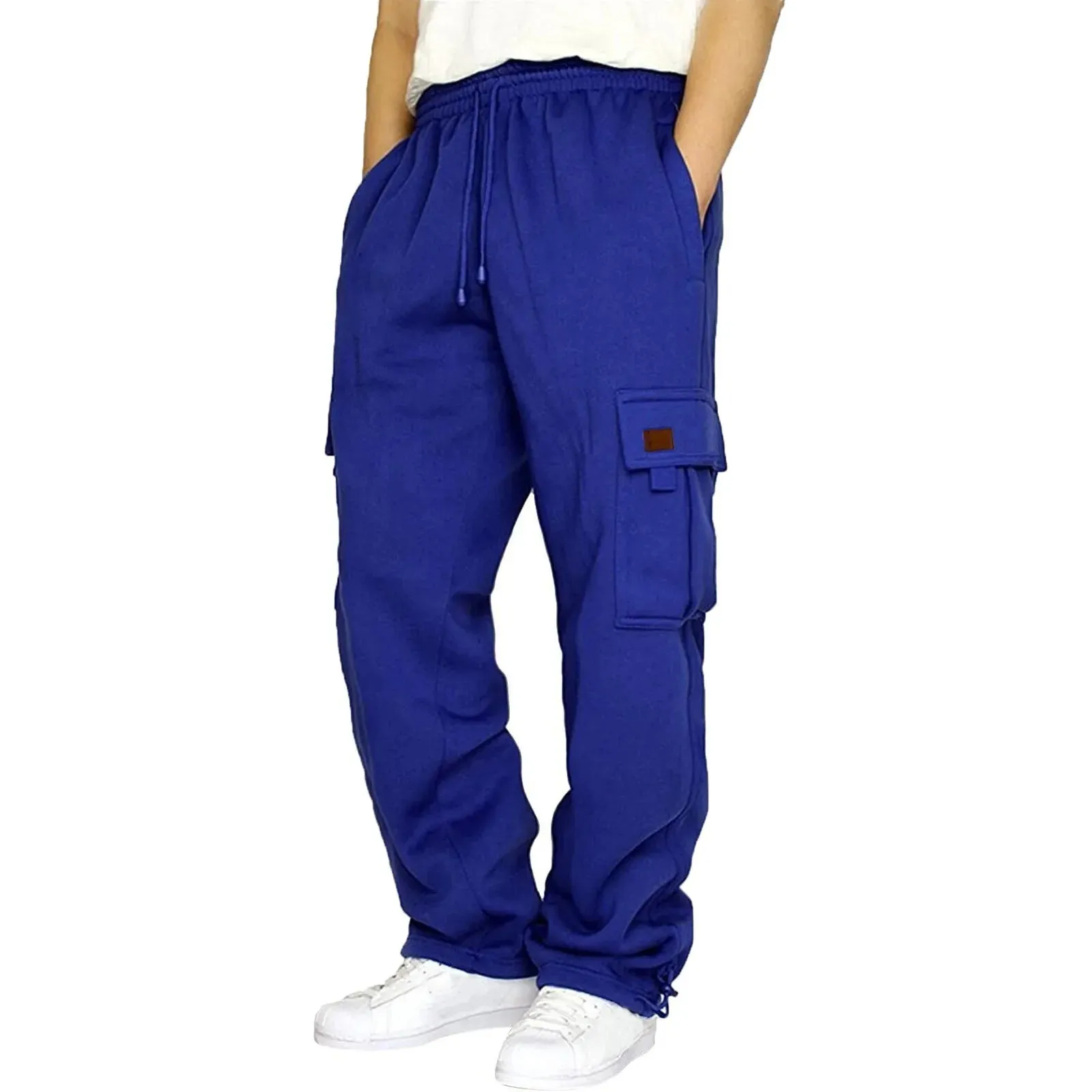 Men's Multi-Pocket Fleece Sweatpants