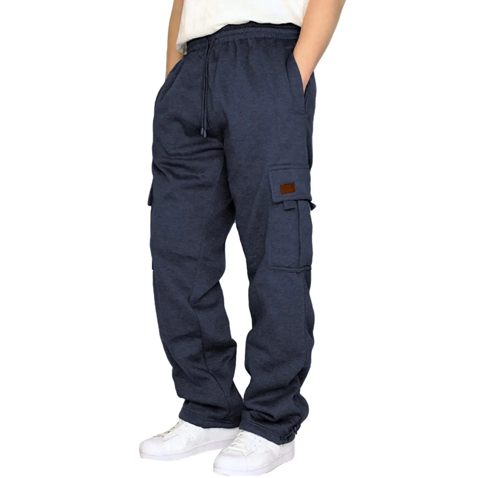 Men's Multi-Pocket Fleece Sweatpants