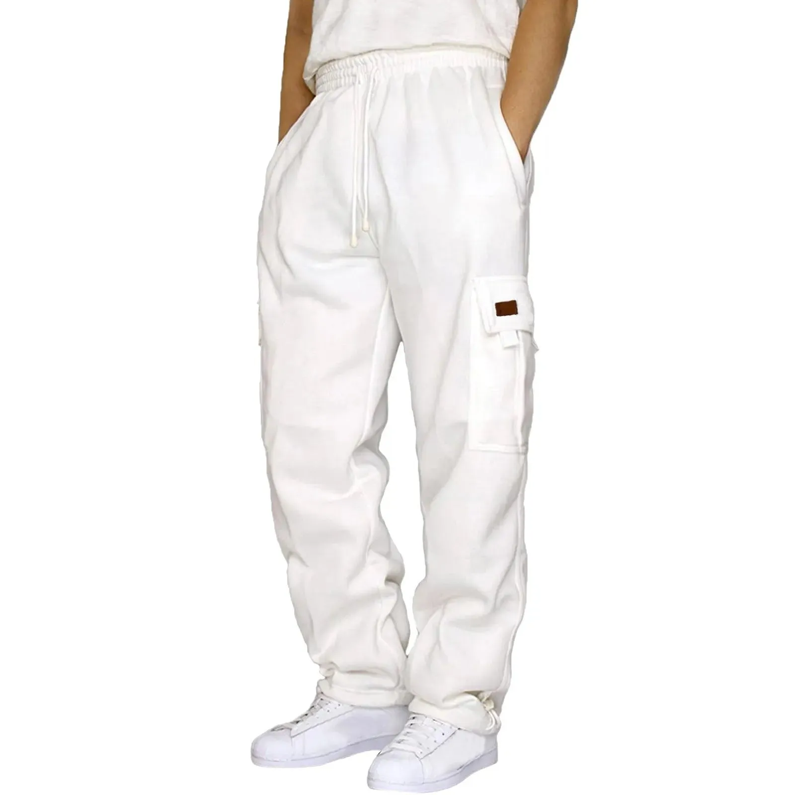 Men's Multi-Pocket Fleece Sweatpants