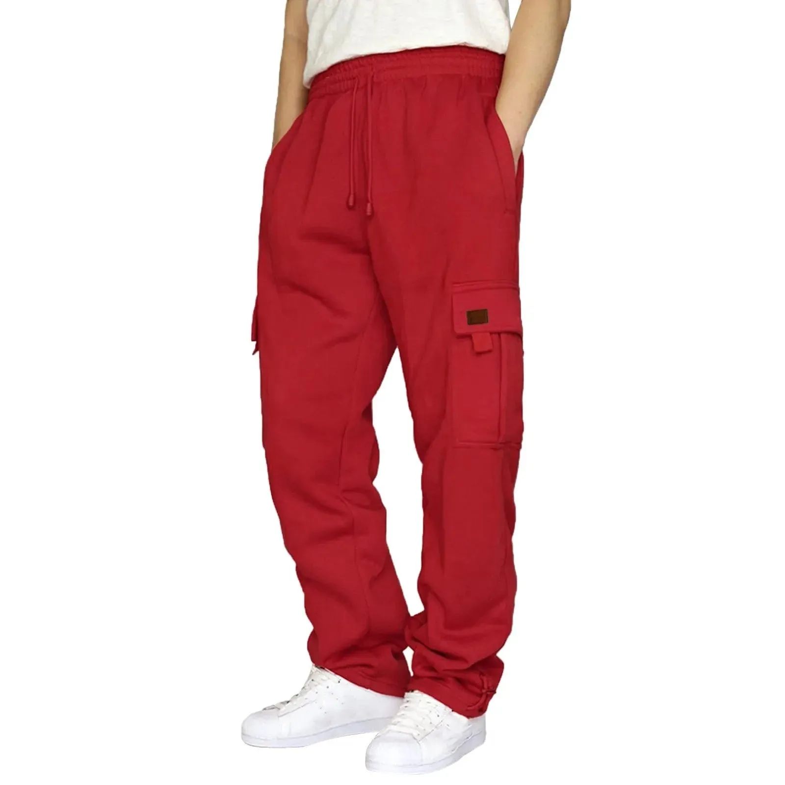Men's Multi-Pocket Fleece Sweatpants