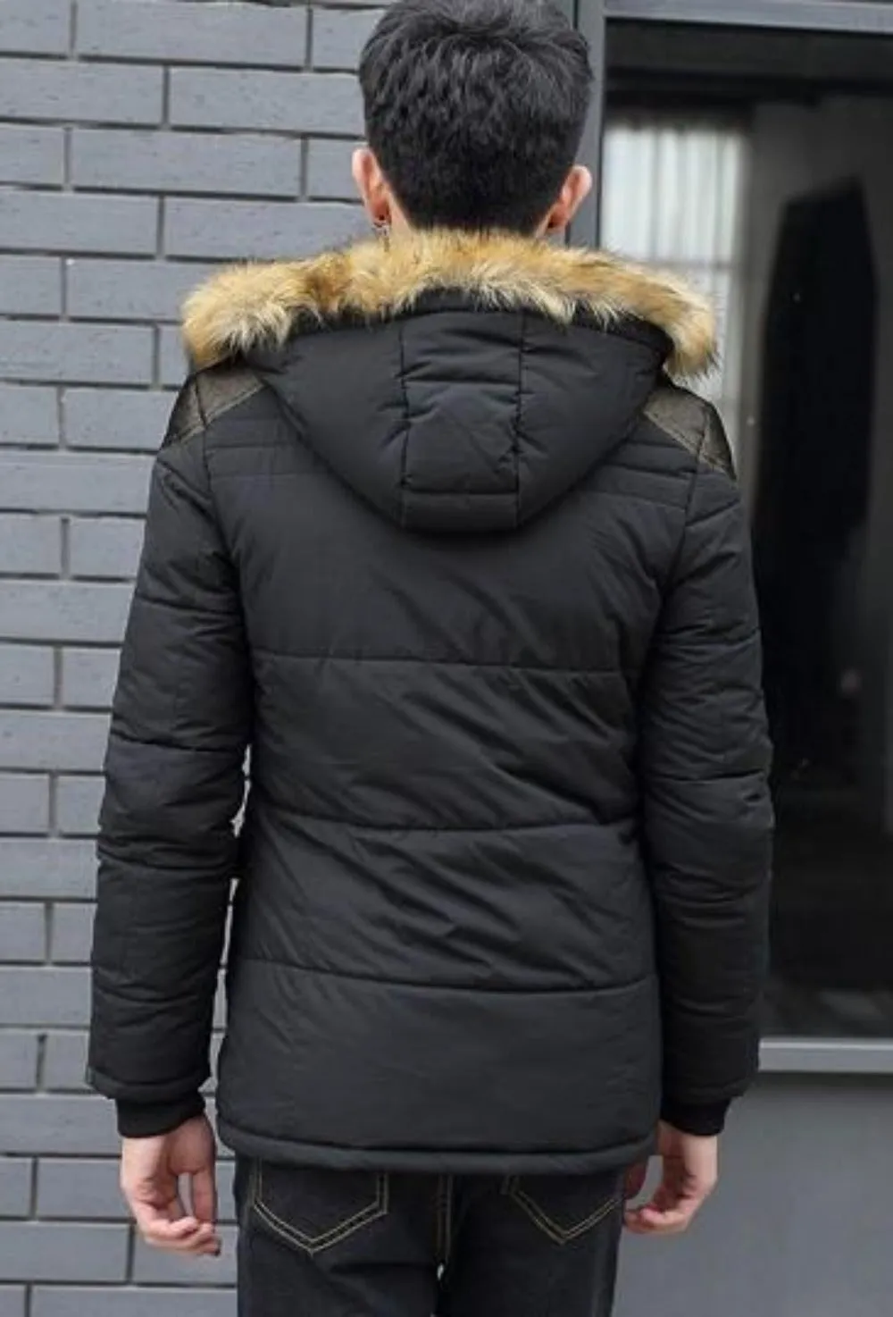 Mens Winter Coat with Hood