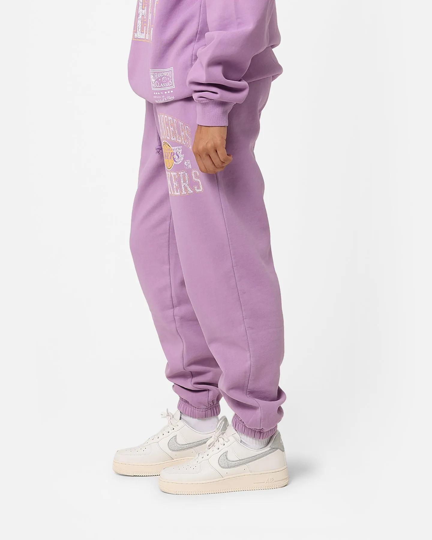 Mitchell & Ness Women's Los Angeles Lakers Arch Logo Sweatpants Faded Purple