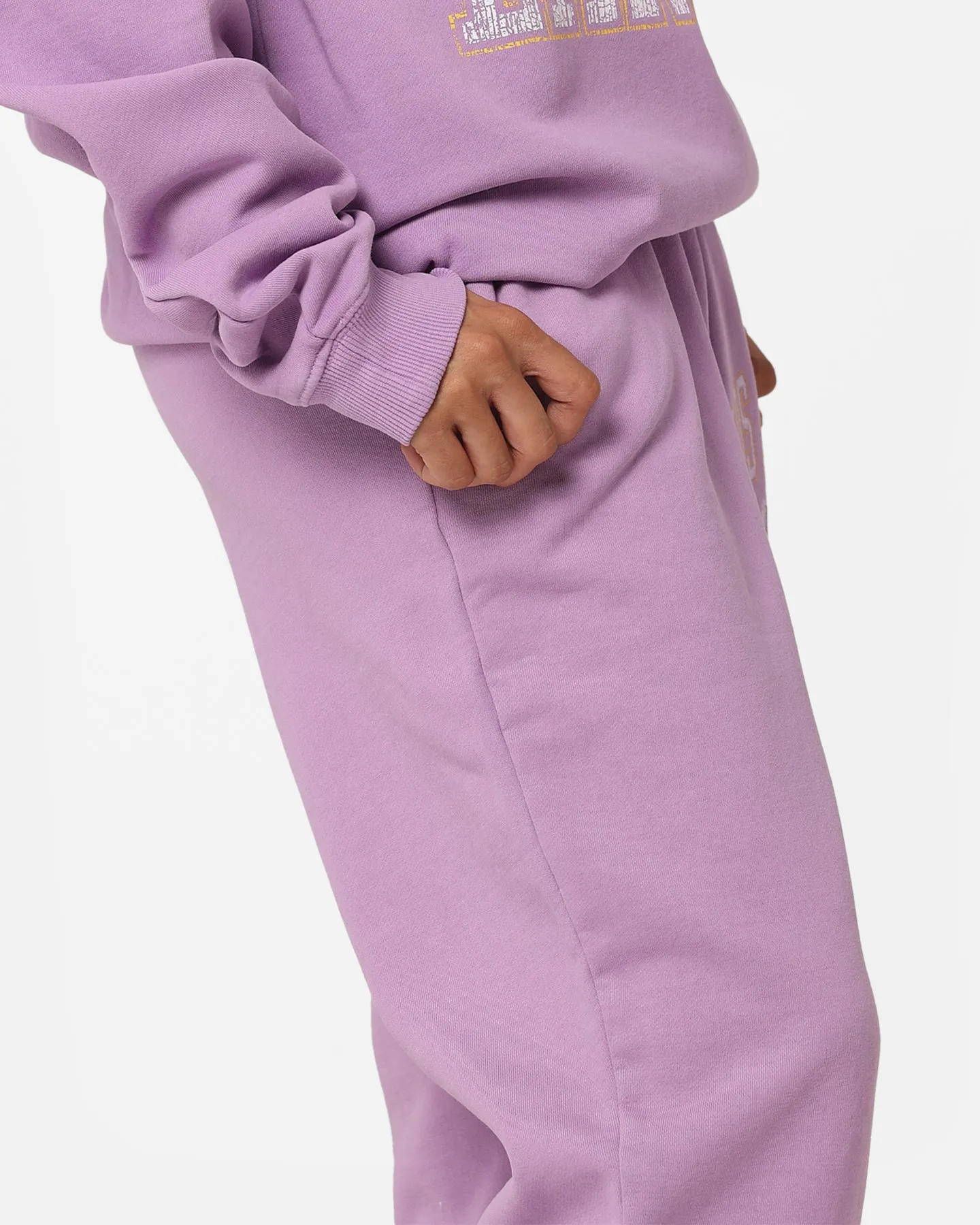 Mitchell & Ness Women's Los Angeles Lakers Arch Logo Sweatpants Faded Purple