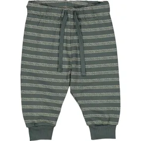 Musli - Organic Cotton Sweatpants - Green Stripe