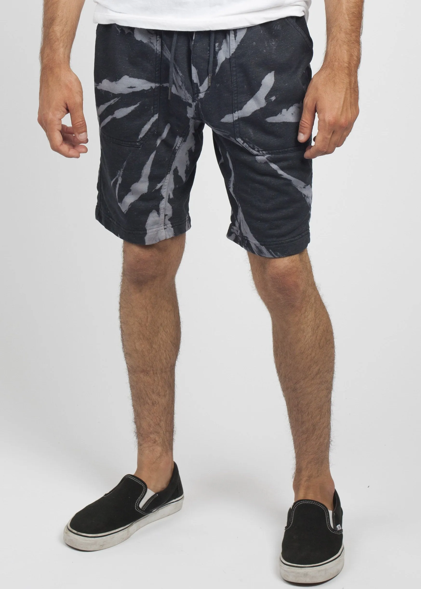 NEFF ACID SWEAT SHORT BLACK/TIE DYE
