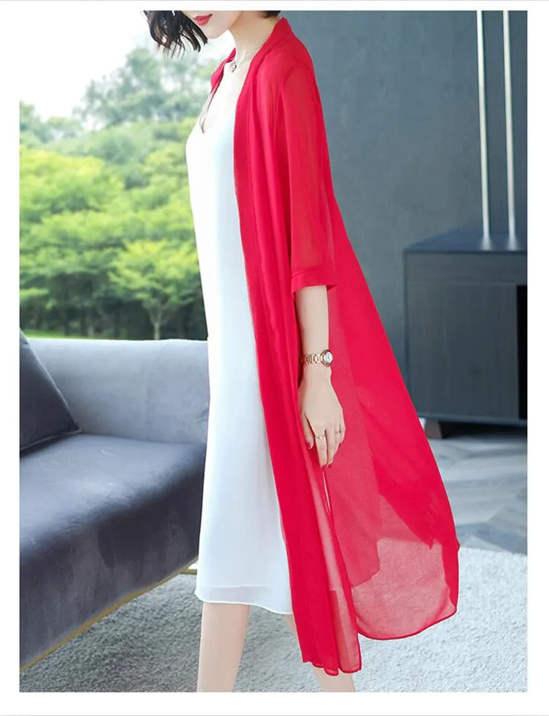 NEW navy chiffon layering coat, navy, NZ 12/14  in stock,  preorder other sizes & colours
