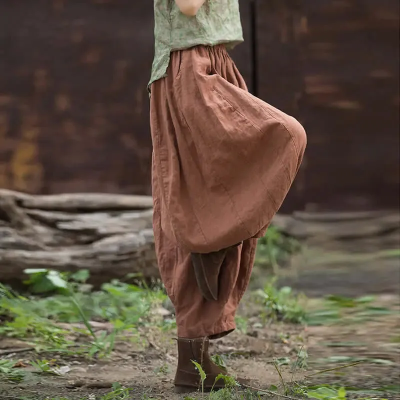 New Retro Casual Linen Pants for Spring Women's Fashion