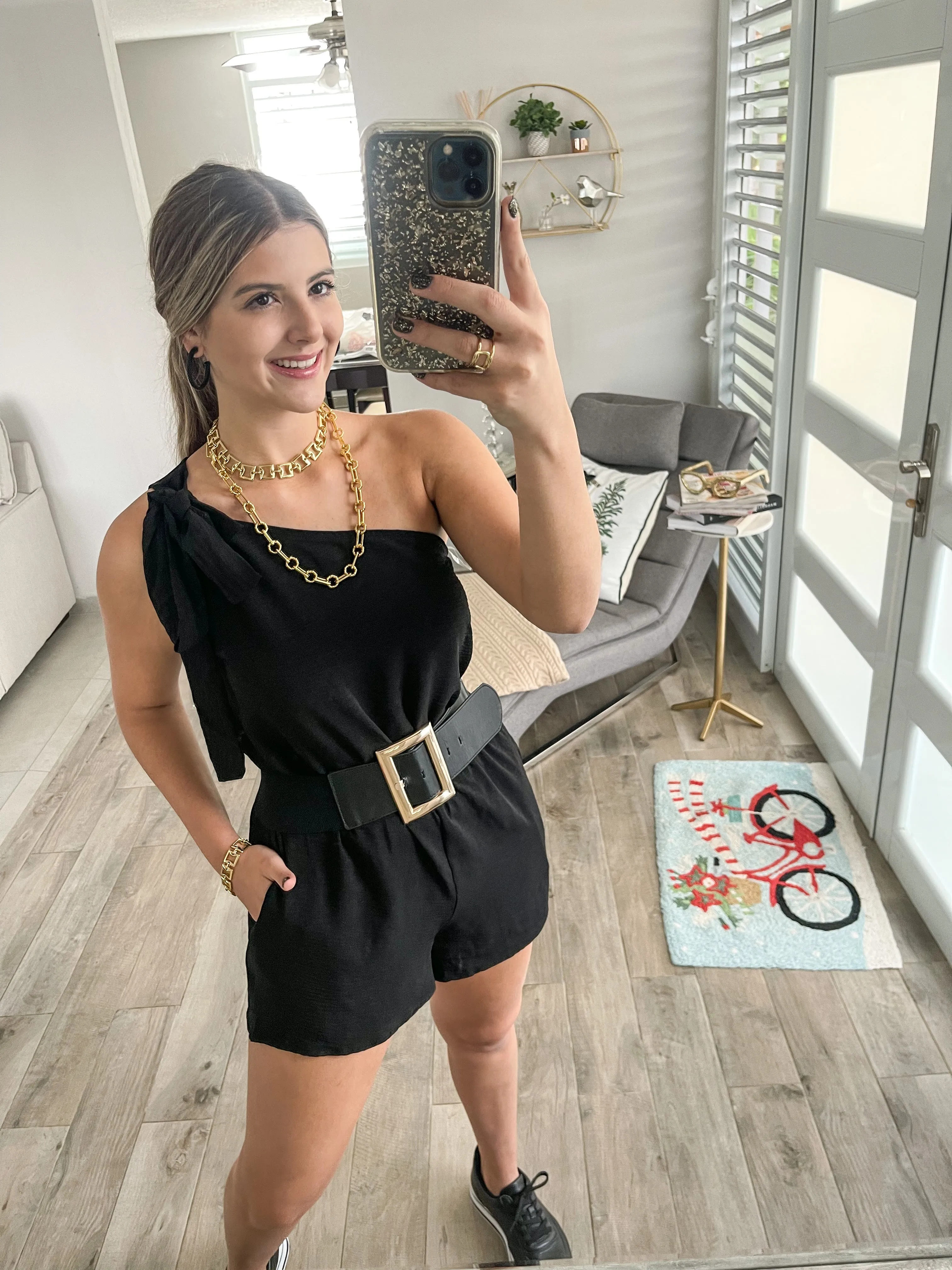 ONE SHOULDER ROMPER