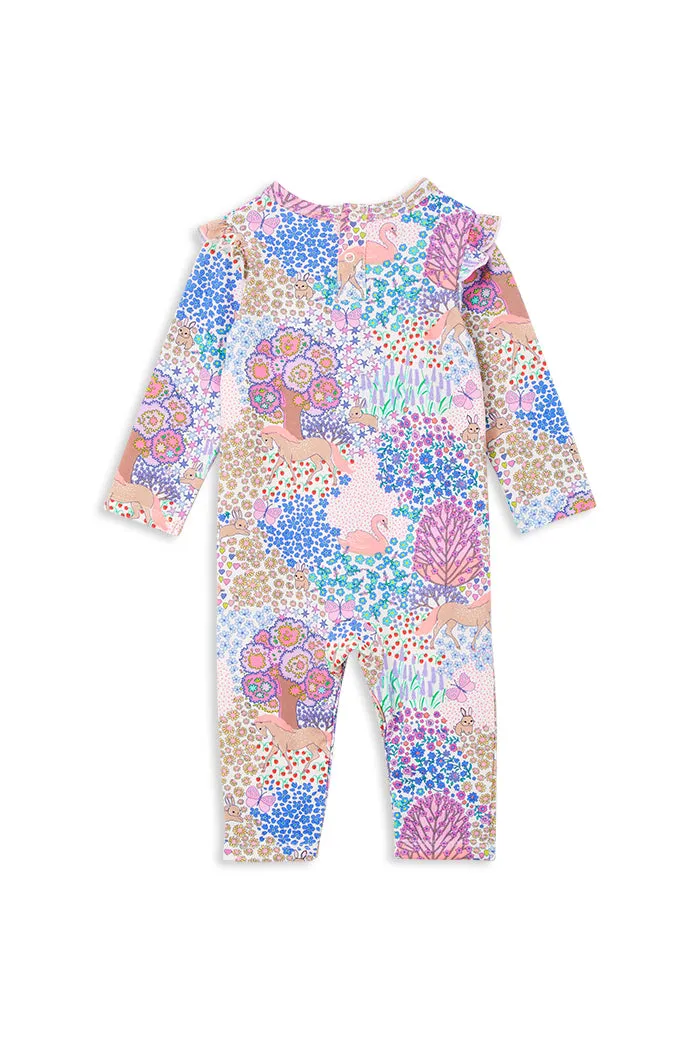 Patchwork Frill Romper