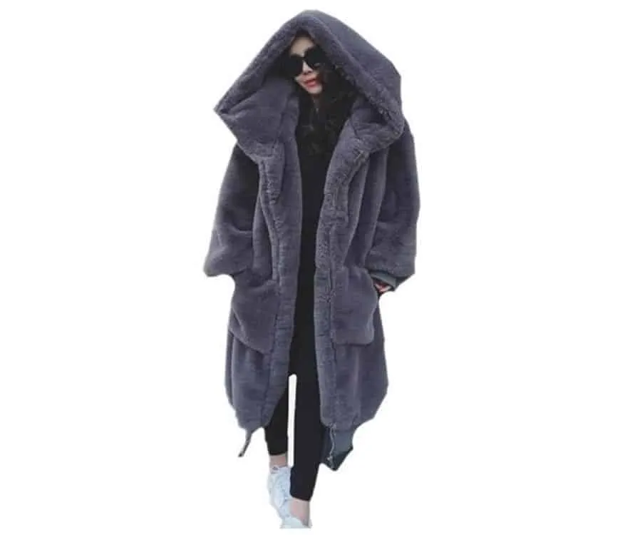 Paula Long Faux Fur Coat