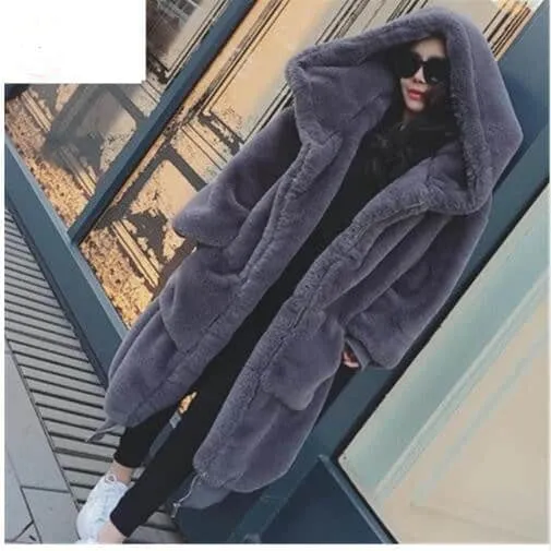 Paula Long Faux Fur Coat