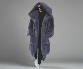 Paula Long Faux Fur Coat