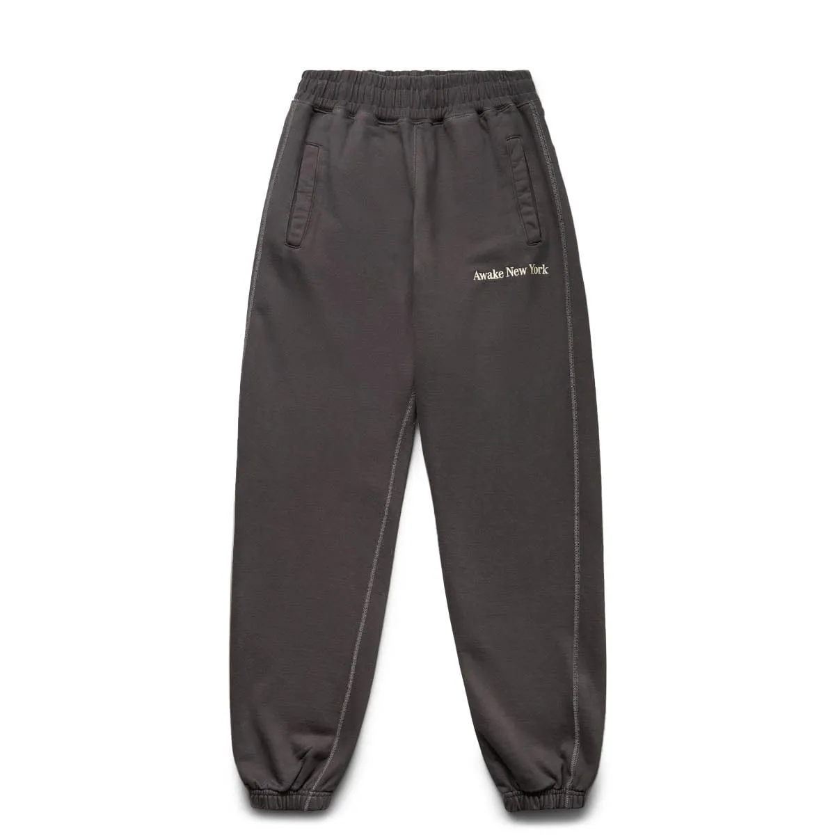 PIGMENT DYED EMBROIDERED SWEATPANTS