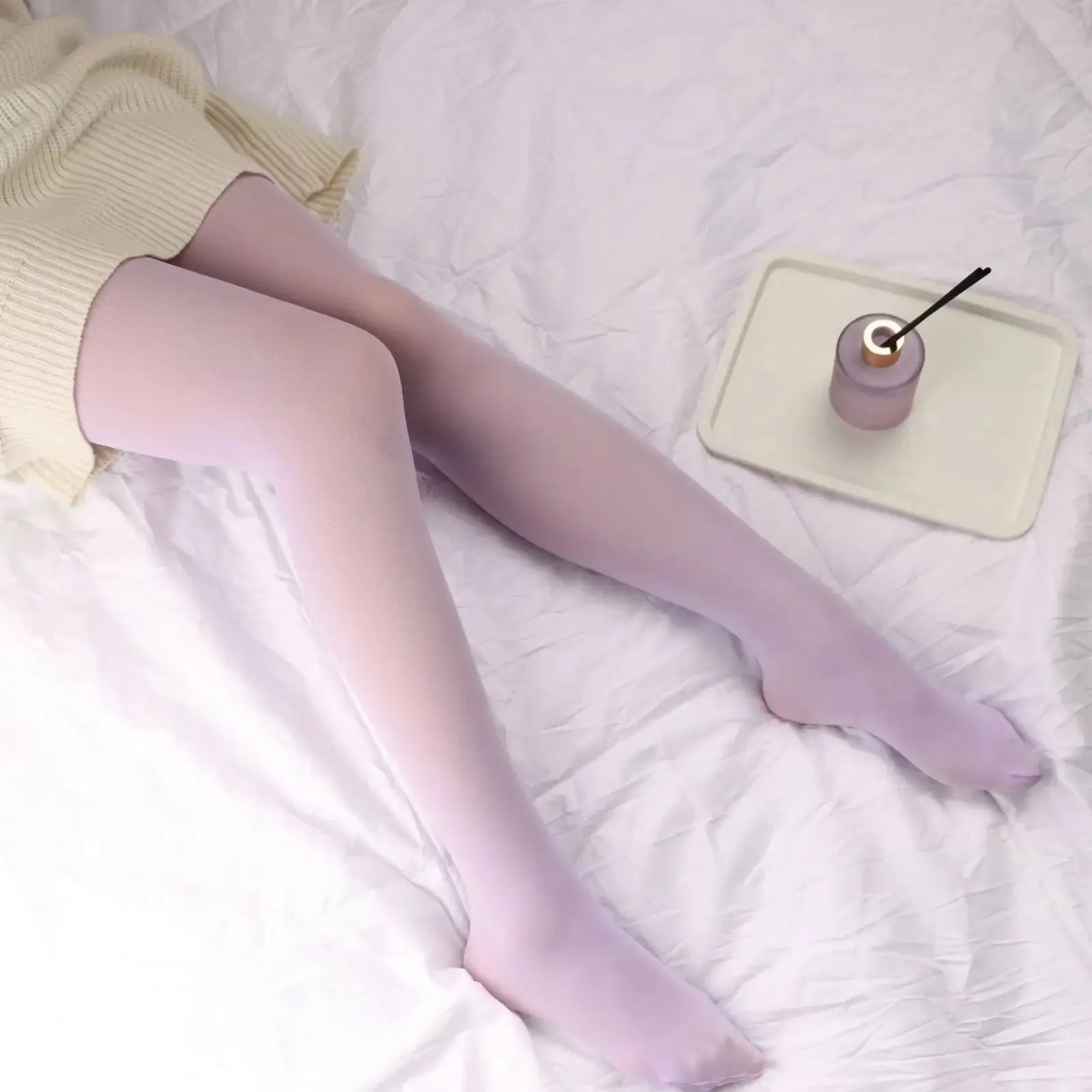 Plus Size High Elastic Tights Spring Autumn Stockings in Candy Colors