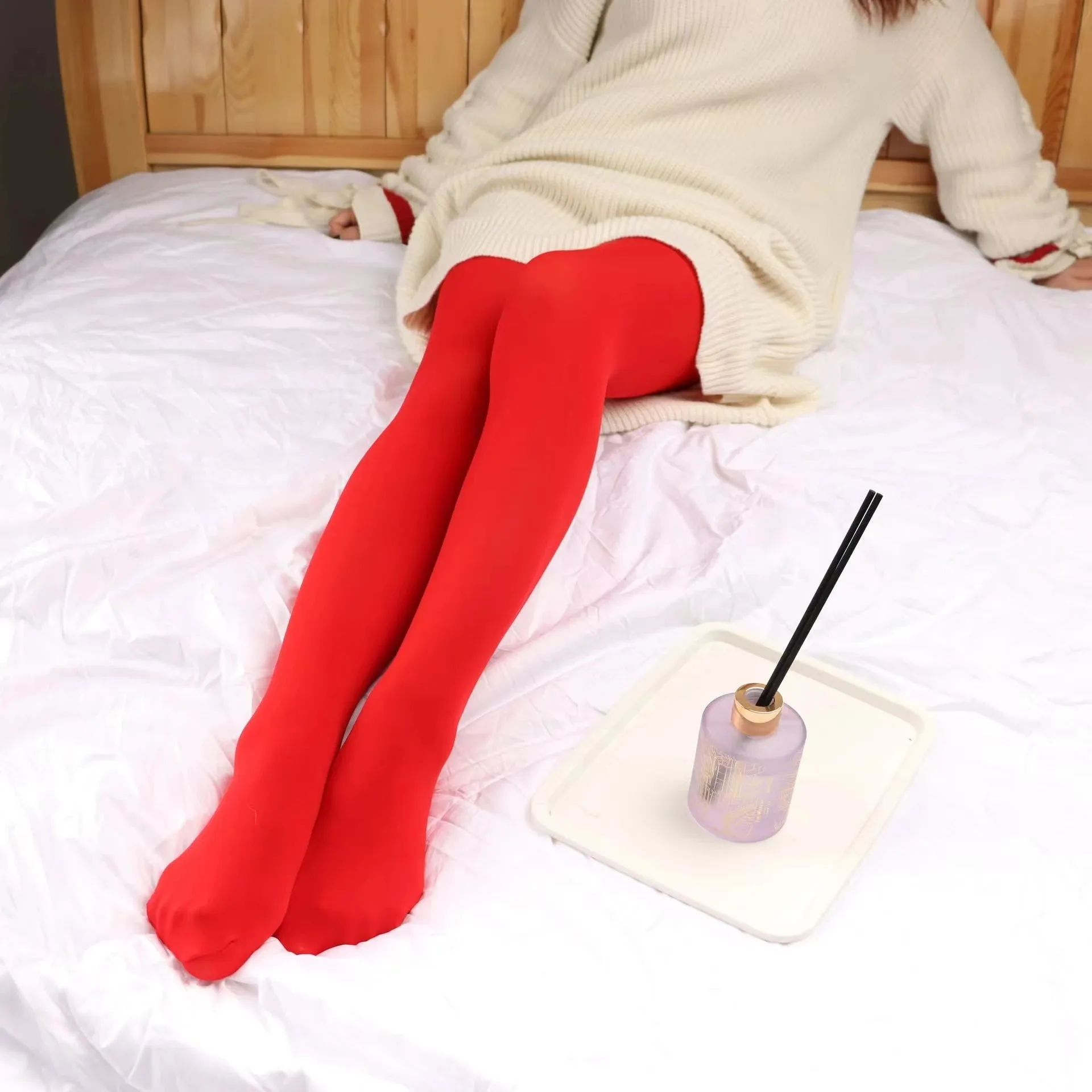Plus Size High Elastic Tights Spring Autumn Stockings in Candy Colors