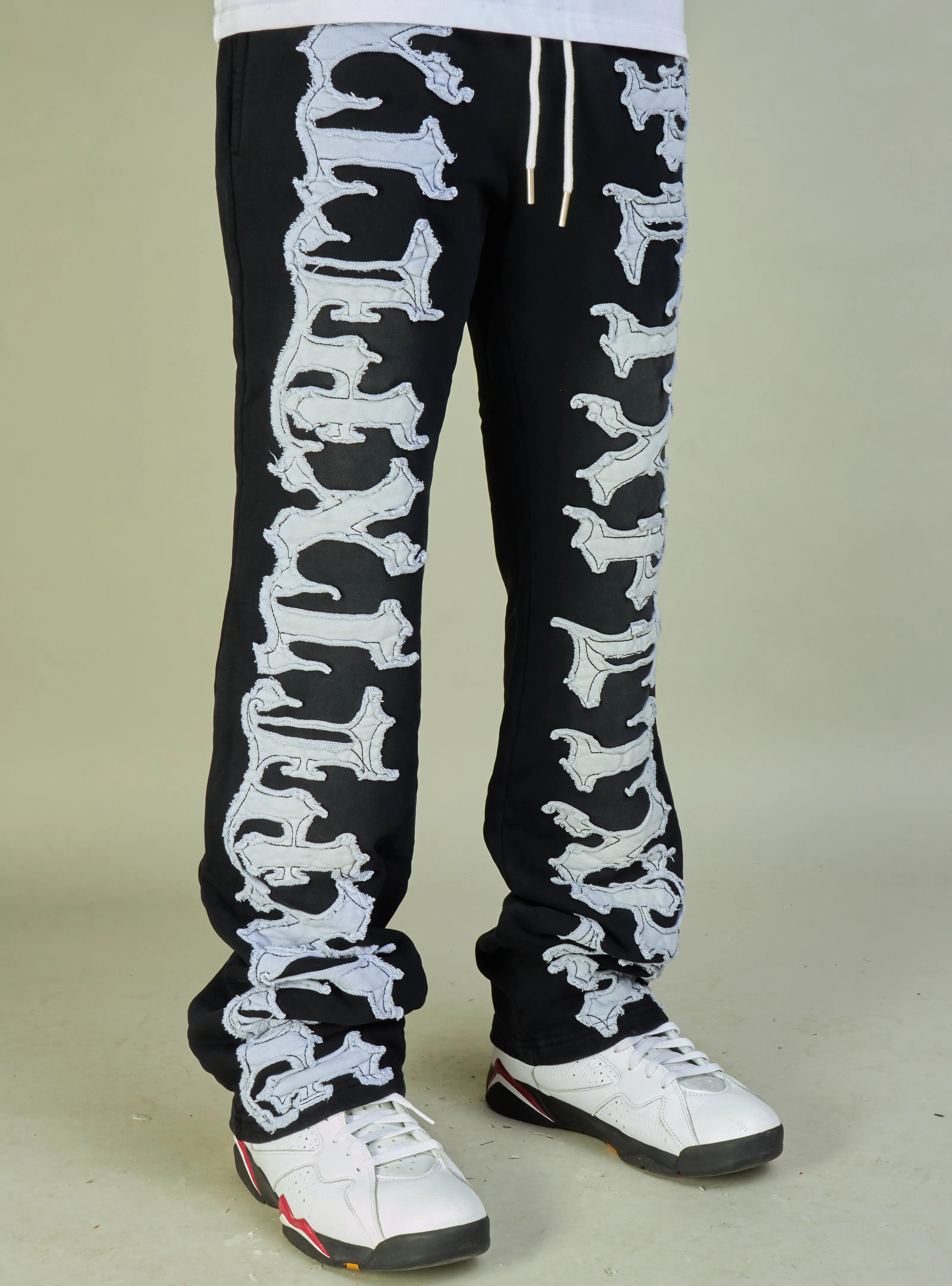 Politics Sweatpants - Hale - Black and White - 707