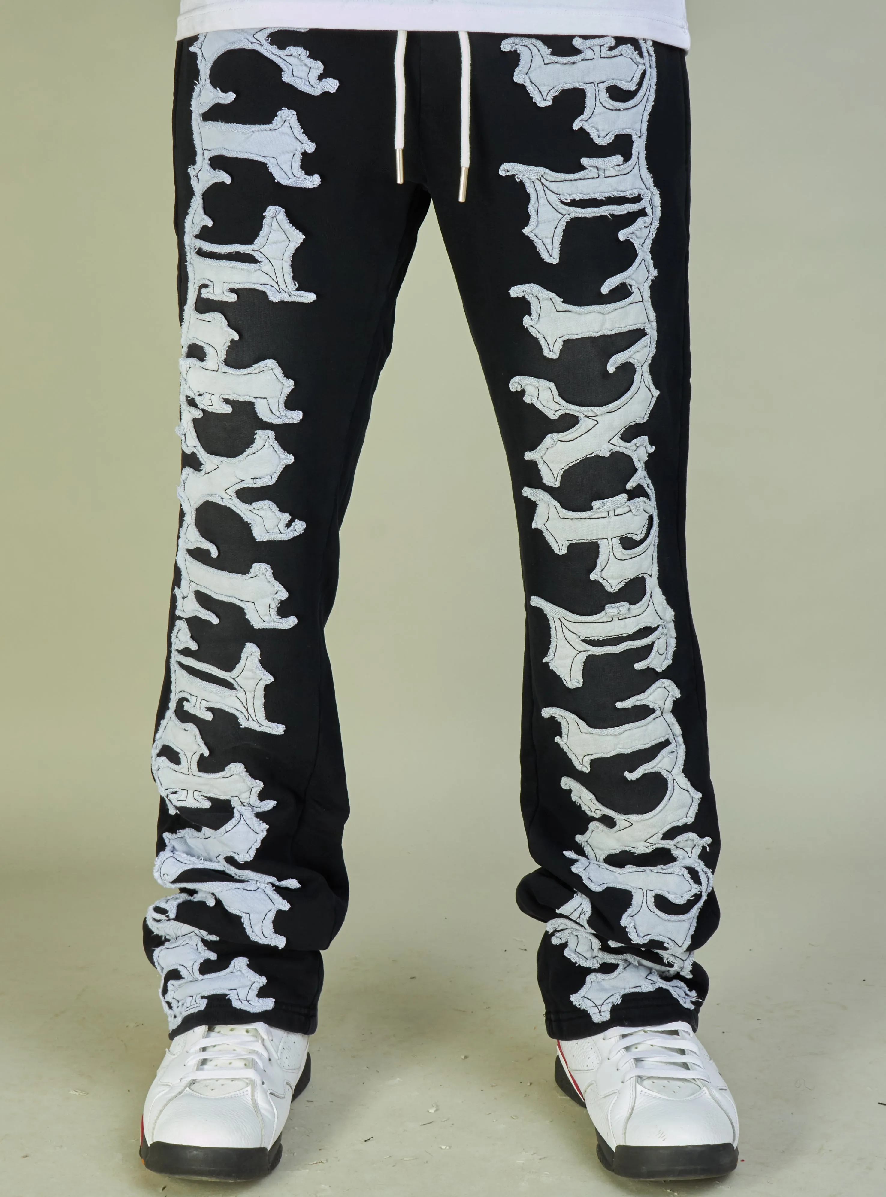 Politics Sweatpants - Hale - Black and White - 707