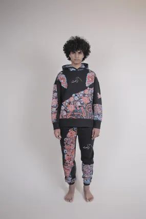Psychedelic Block-Print Sweatpants