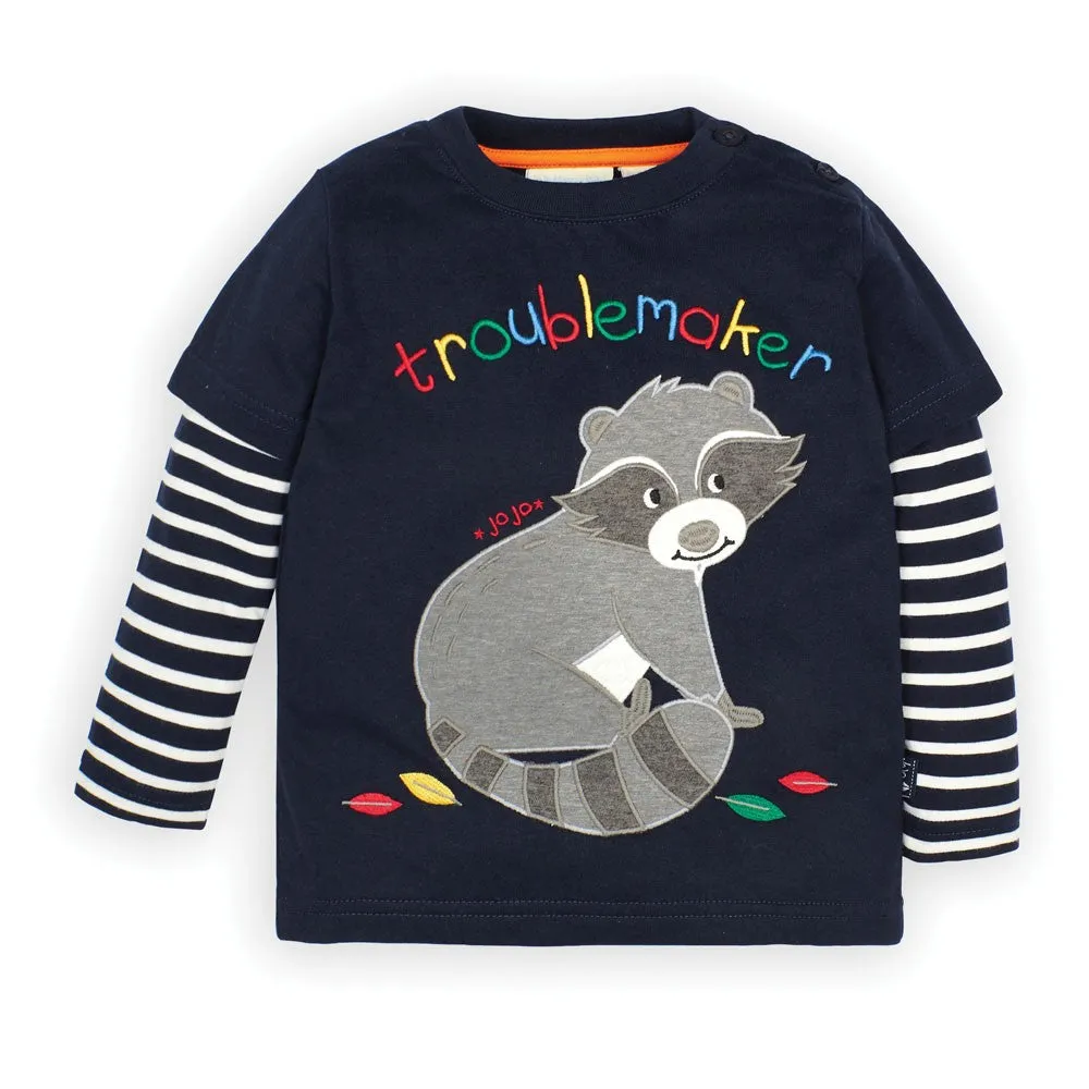 Raccoon Top - Navy - select size