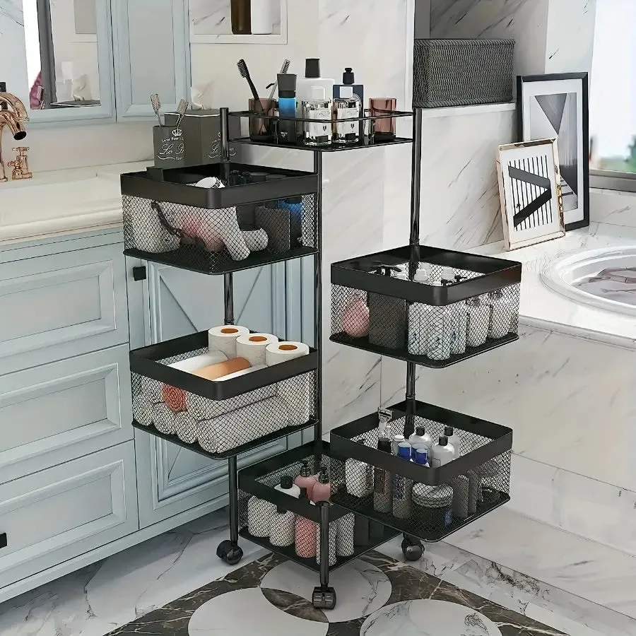 Rotating Shelf - 5 Tier Kitchen Storage