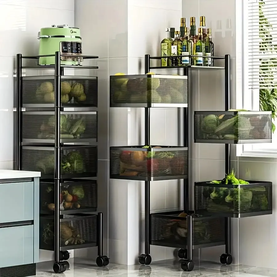 Rotating Shelf - 5 Tier Kitchen Storage