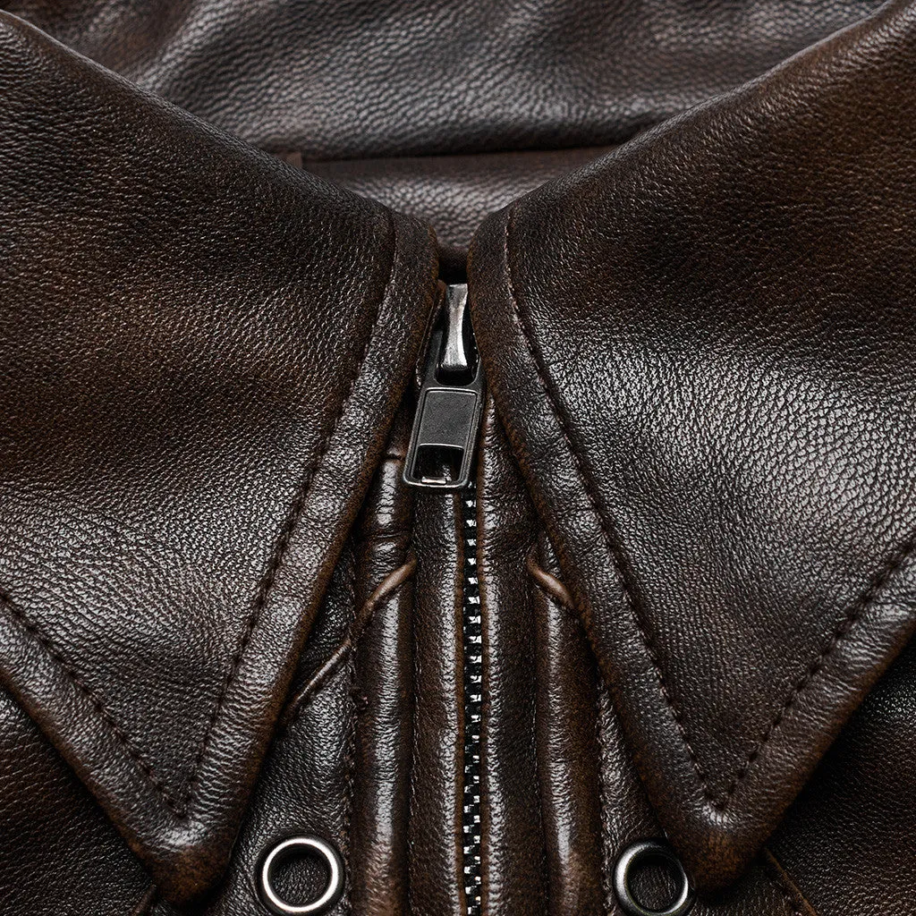 Rowena Cropped Jacket (Brown)