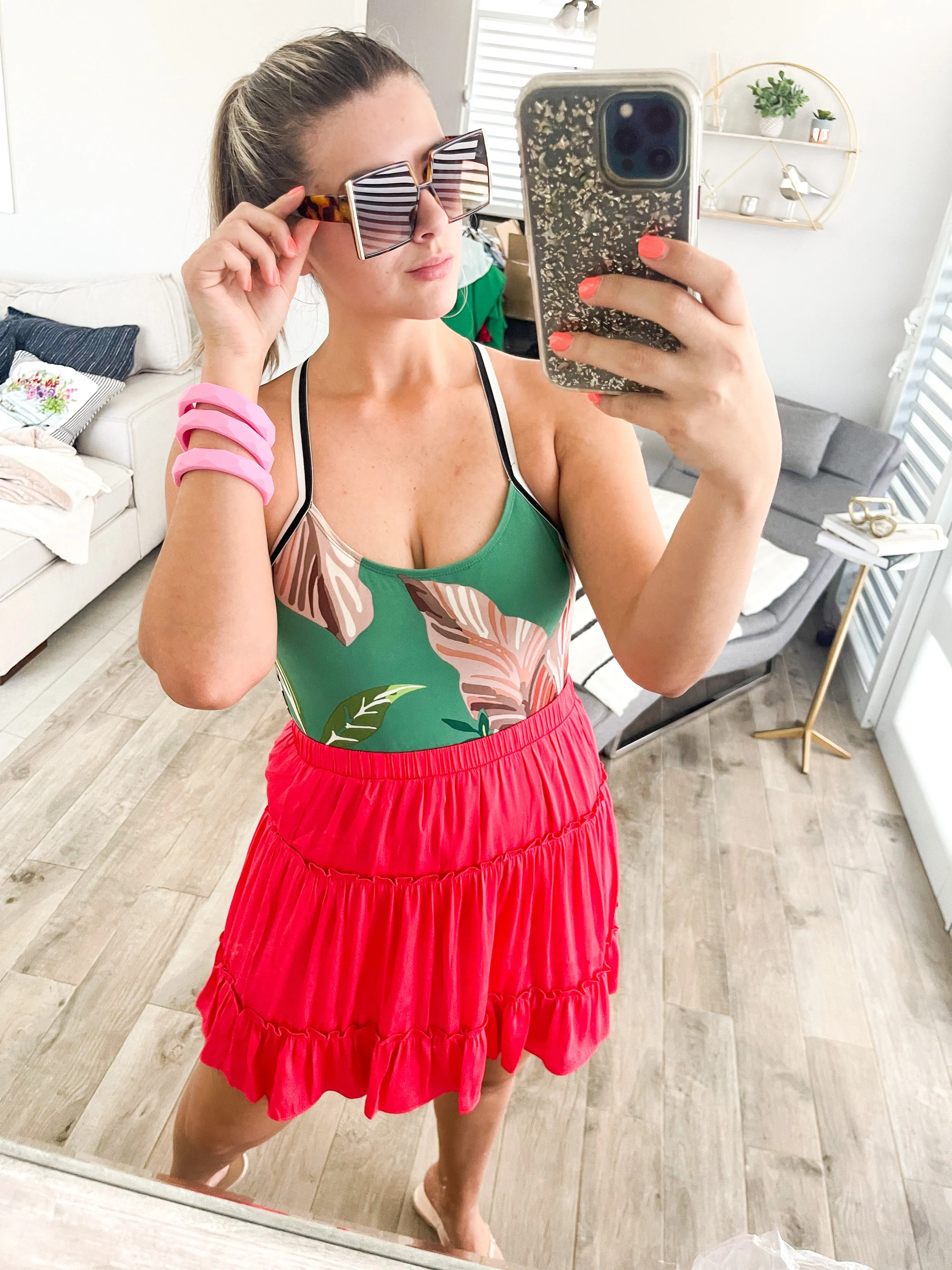 SATIN SKIRT