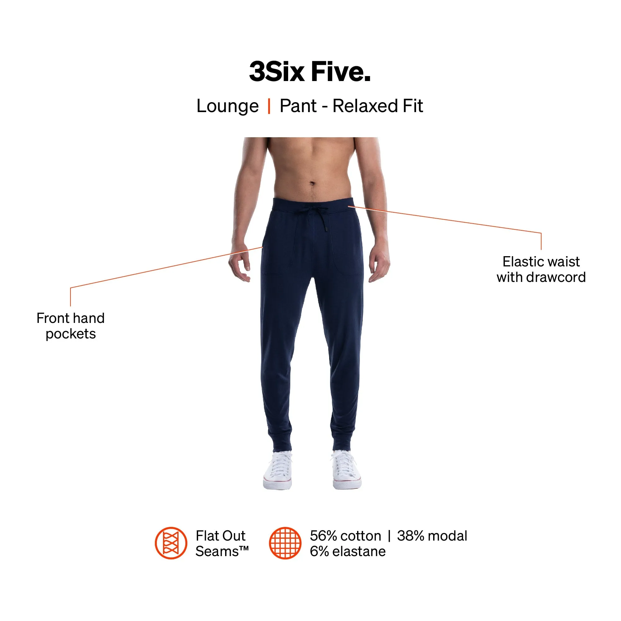 Saxx 3Sixfive Pants - Ash Grey Heather