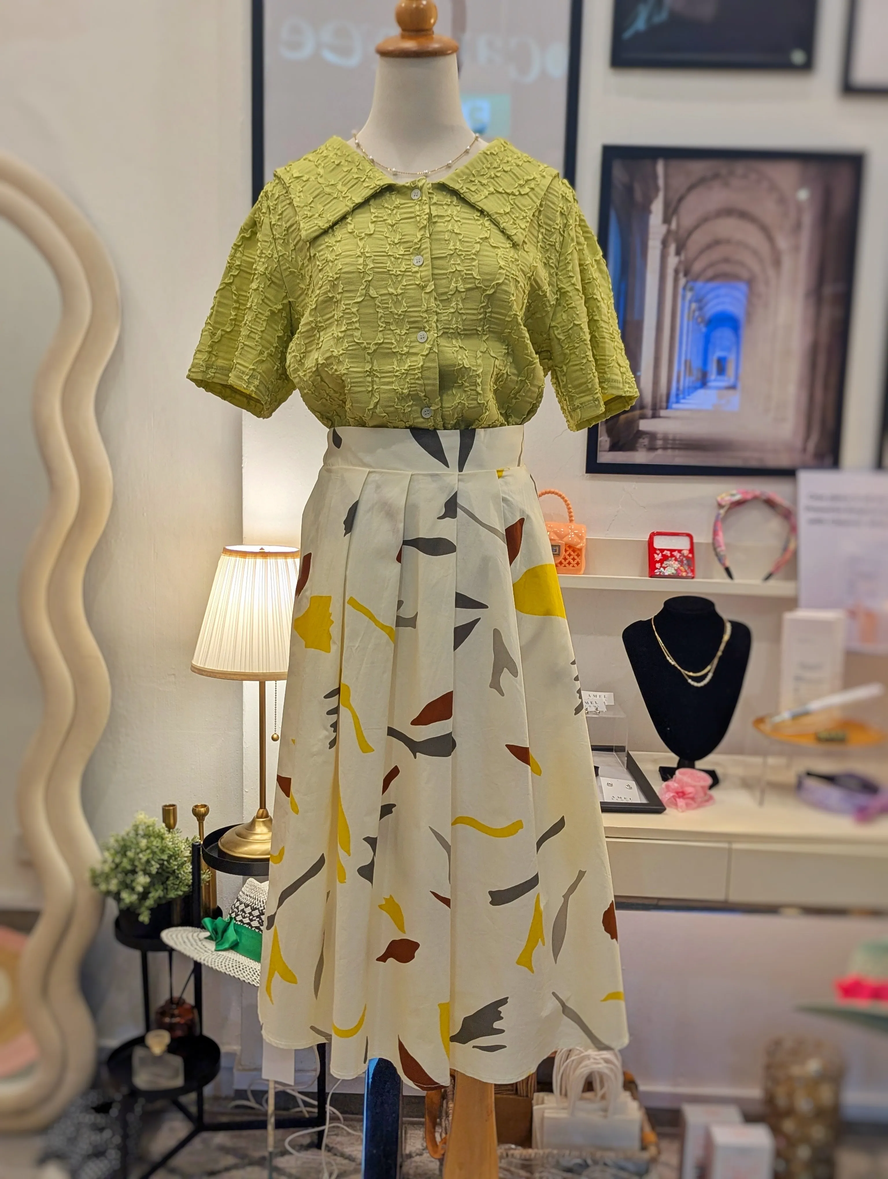 Squiggle Splash Vibrant Skirt