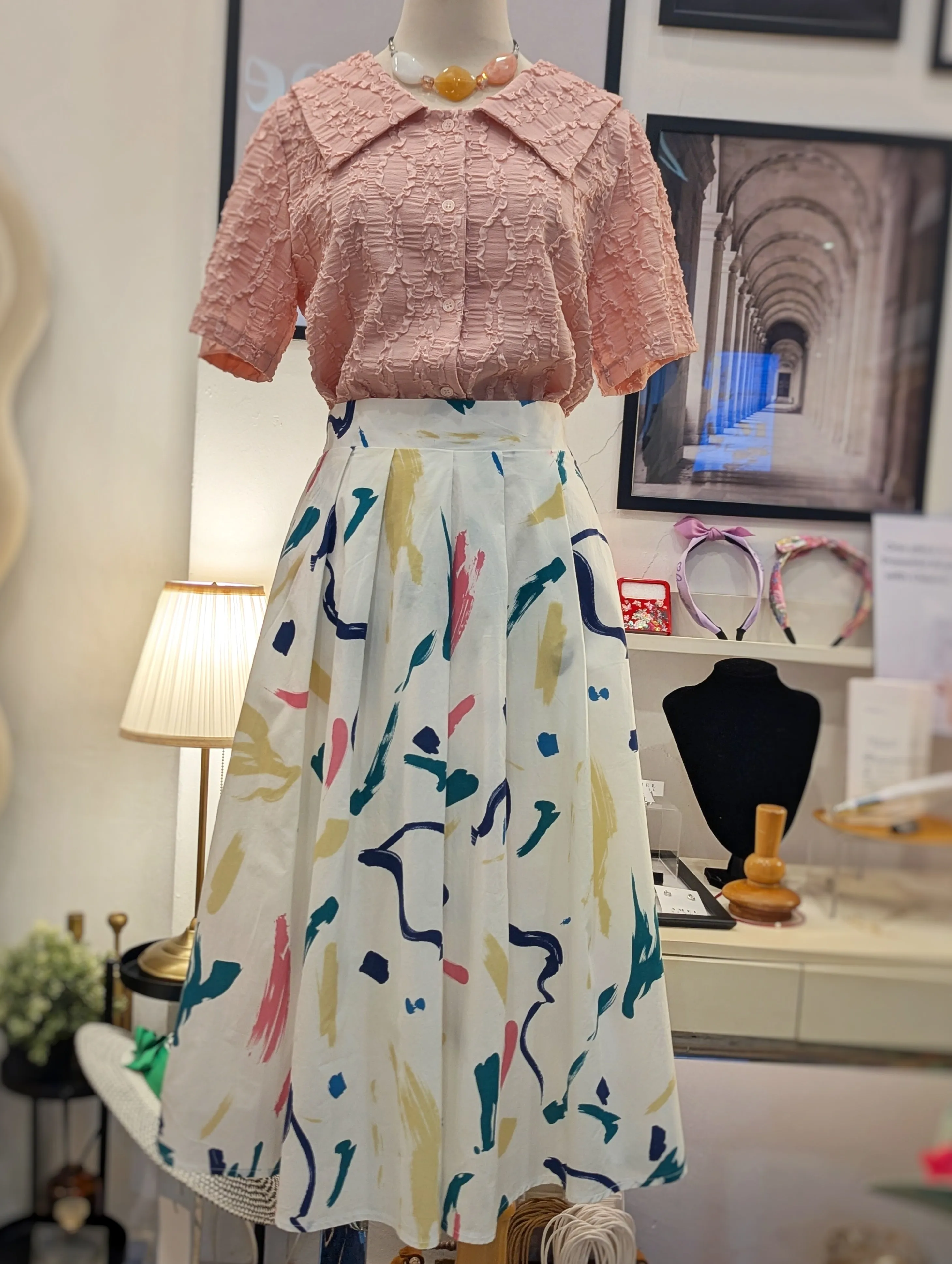 Squiggle Splash Vibrant Skirt