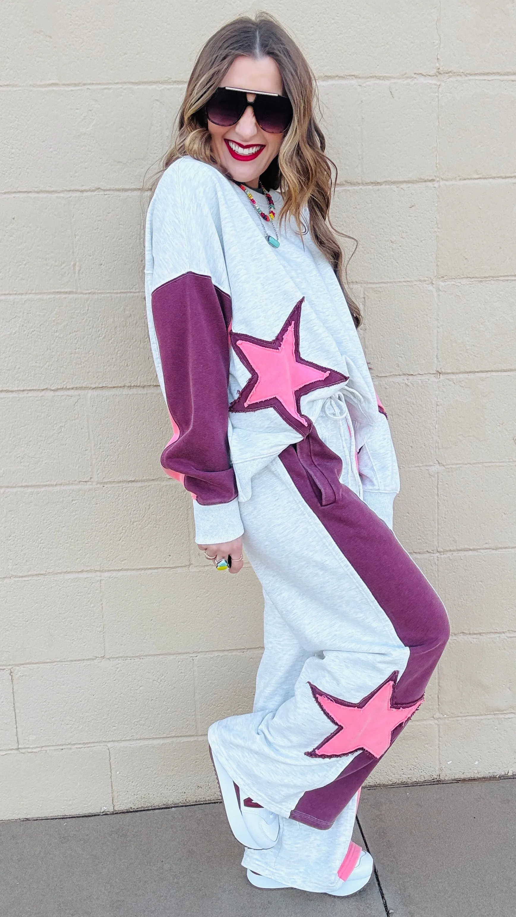 Starstruck Cozy Sweatpants-Heather Grey