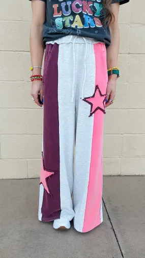 Starstruck Cozy Sweatpants-Heather Grey