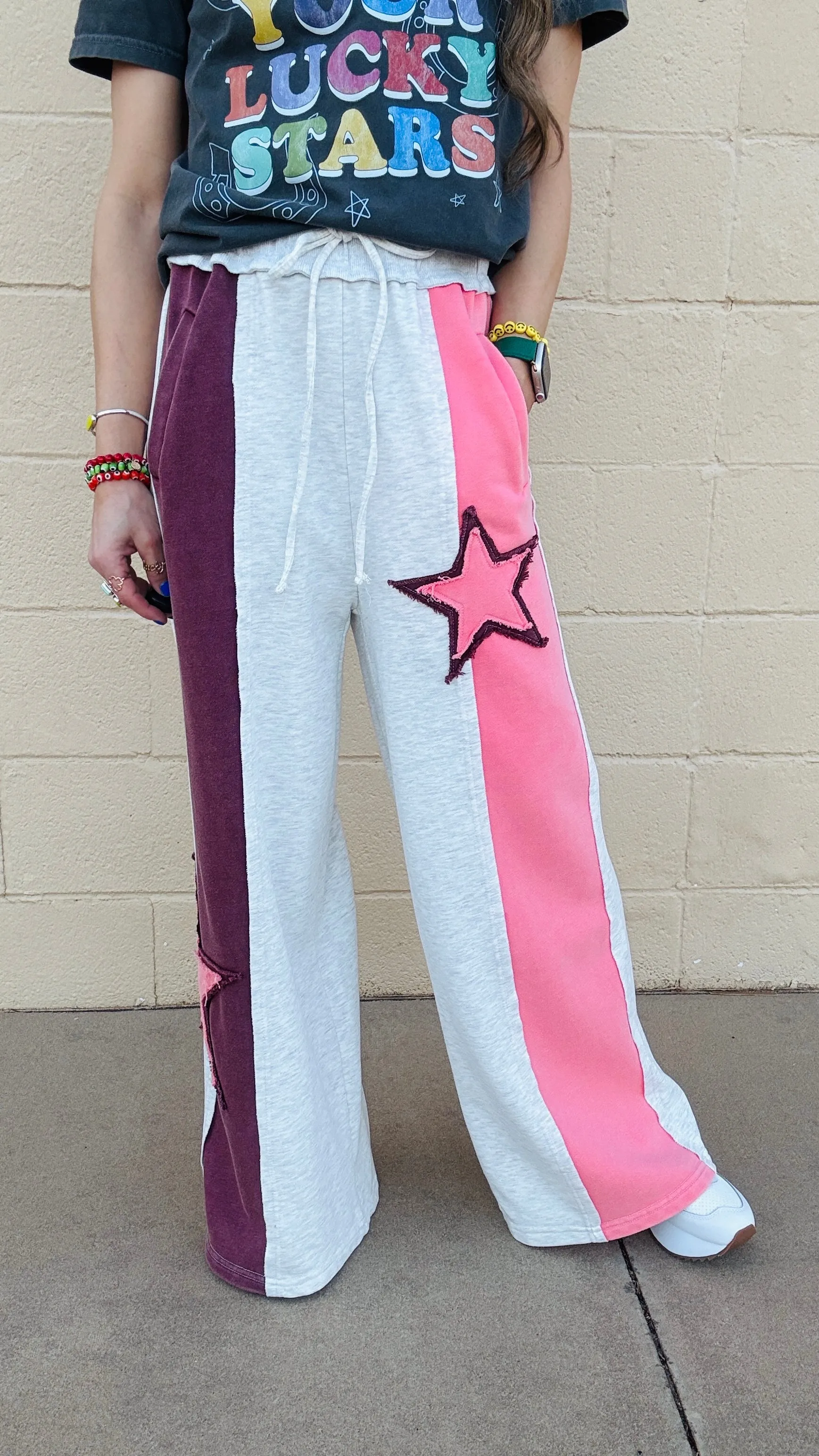 Starstruck Cozy Sweatpants-Heather Grey