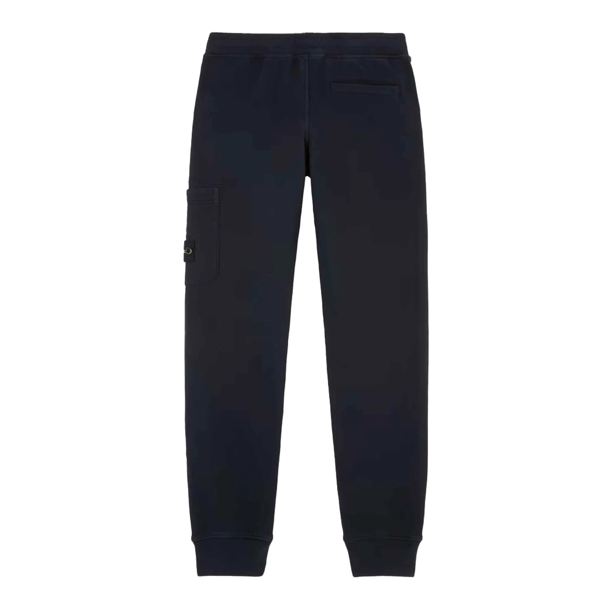 Stone Island Junior Cotton Fleece Sweatpants in Navy Blue