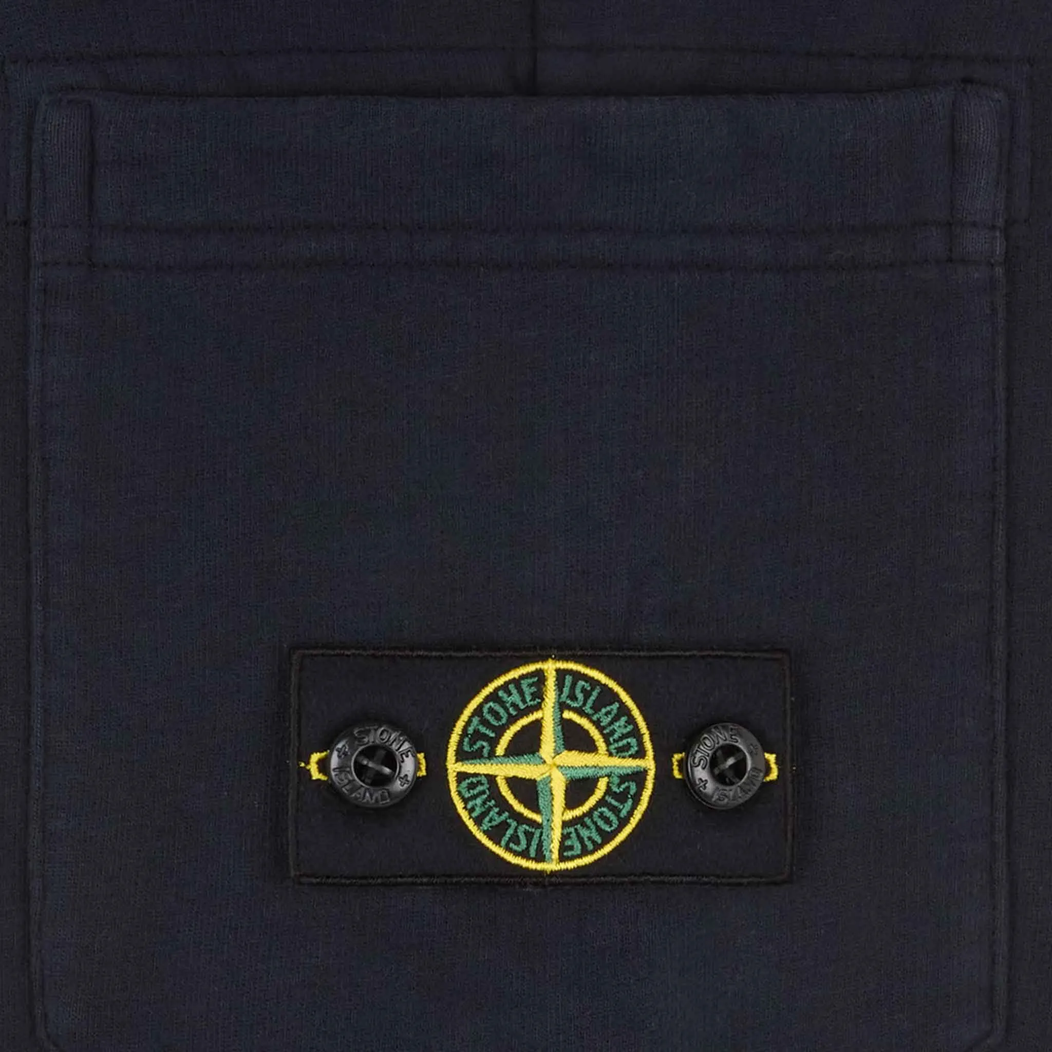 Stone Island Junior Cotton Fleece Sweatpants in Navy Blue